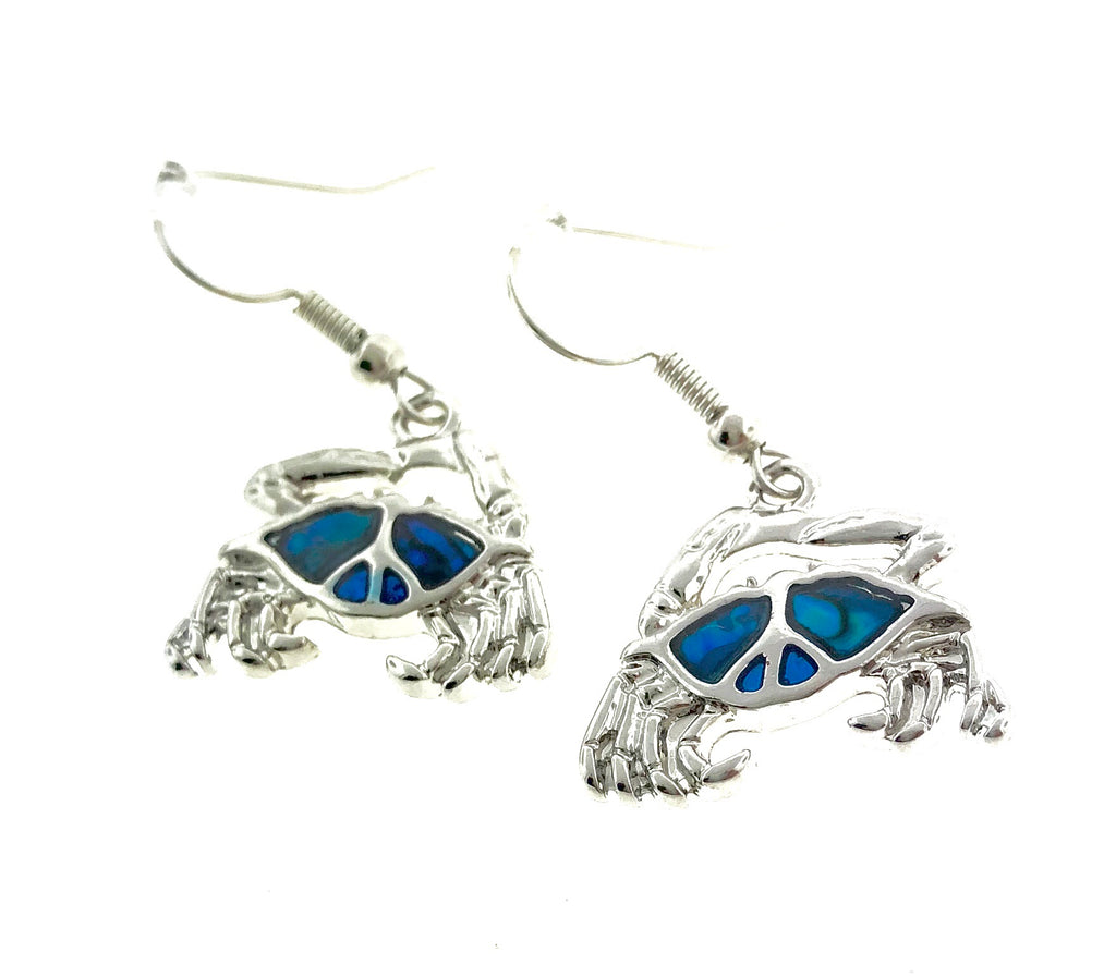 Abalone Crab Earrings