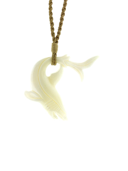 Hawaiian bone shark necklace