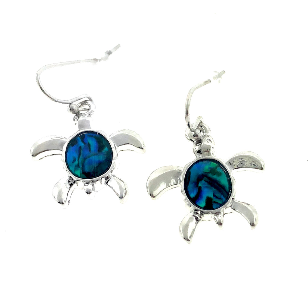 Abalone Turtle Earrings