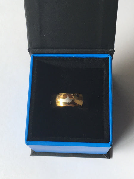 8MM Gold Dorado Tungsten Ring